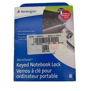 Kensington MicroSaver Keyed Notebook Lock - Laptop Security Cable Lock